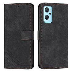 Funda de Cuero Cartera con Soporte Carcasa Y07X para Realme 9i 5G Negro