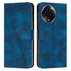 Funda de Cuero Cartera con Soporte Carcasa Y07X para Realme V50 5G Azul