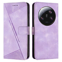 Funda de Cuero Cartera con Soporte Carcasa Y07X para Xiaomi Mi 13 Ultra 5G Morado