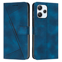 Funda de Cuero Cartera con Soporte Carcasa Y07X para Xiaomi Redmi 12 4G Azul