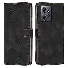 Funda de Cuero Cartera con Soporte Carcasa Y07X para Xiaomi Redmi Note 12 4G Negro