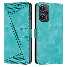 Funda de Cuero Cartera con Soporte Carcasa Y07X para Xiaomi Redmi Note 12 Turbo 5G Verde