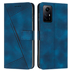 Funda de Cuero Cartera con Soporte Carcasa Y07X para Xiaomi Redmi Note 12S Azul