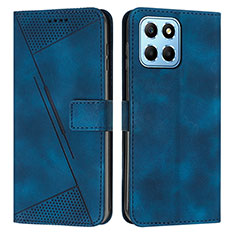 Funda de Cuero Cartera con Soporte Carcasa Y08X para Huawei Honor 70 Lite 5G Azul