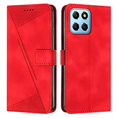 Funda de Cuero Cartera con Soporte Carcasa Y08X para Huawei Honor 70 Lite 5G Rojo