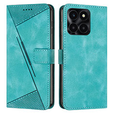 Funda de Cuero Cartera con Soporte Carcasa Y08X para Huawei Honor X8b Verde