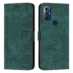 Funda de Cuero Cartera con Soporte Carcasa Y08X para Motorola Moto G Play (2023) Verde