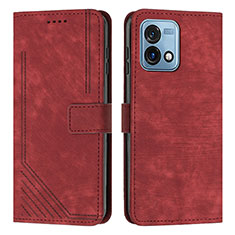 Funda de Cuero Cartera con Soporte Carcasa Y08X para Motorola Moto G Stylus (2023) 5G Rojo