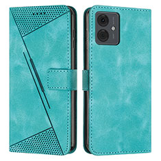 Funda de Cuero Cartera con Soporte Carcasa Y08X para Motorola Moto G14 Verde