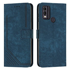 Funda de Cuero Cartera con Soporte Carcasa Y08X para Nokia C22 Azul