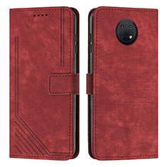 Funda de Cuero Cartera con Soporte Carcasa Y08X para Nokia G20 Rojo