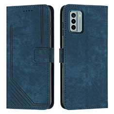 Funda de Cuero Cartera con Soporte Carcasa Y08X para Nokia G22 Azul