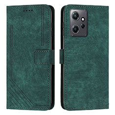 Funda de Cuero Cartera con Soporte Carcasa Y08X para Xiaomi Redmi Note 12 4G Verde