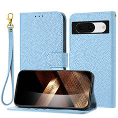 Funda de Cuero Cartera con Soporte Carcasa Y09X para Google Pixel 8 5G Azul