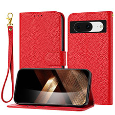 Funda de Cuero Cartera con Soporte Carcasa Y09X para Google Pixel 8 5G Rojo