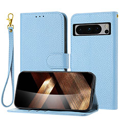 Funda de Cuero Cartera con Soporte Carcasa Y09X para Google Pixel 8 Pro 5G Azul