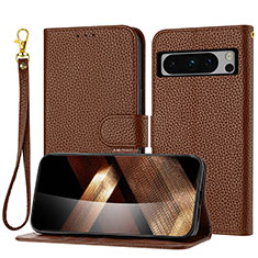 Funda de Cuero Cartera con Soporte Carcasa Y09X para Google Pixel 8 Pro 5G Marron