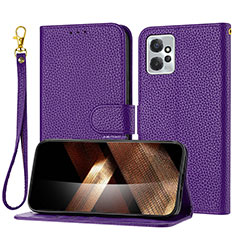 Funda de Cuero Cartera con Soporte Carcasa Y09X para Motorola Moto G Power 5G (2023) Morado