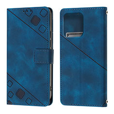 Funda de Cuero Cartera con Soporte Carcasa YB1 para Motorola Moto Edge 40 Pro 5G Azul