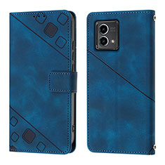 Funda de Cuero Cartera con Soporte Carcasa YB1 para Motorola Moto G 5G (2023) Azul