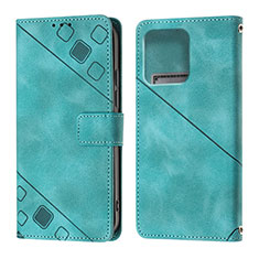 Funda de Cuero Cartera con Soporte Carcasa YB1 para Motorola Moto X40 5G Verde