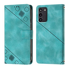 Funda de Cuero Cartera con Soporte Carcasa YB1 para Nokia G100 Verde