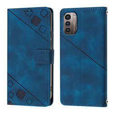 Funda de Cuero Cartera con Soporte Carcasa YB1 para Nokia G11 Azul