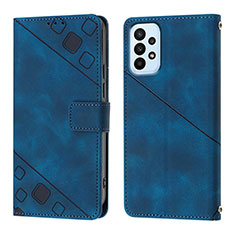 Funda de Cuero Cartera con Soporte Carcasa YB1 para Samsung Galaxy A23 5G Azul