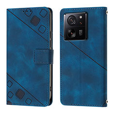 Funda de Cuero Cartera con Soporte Carcasa YB1 para Xiaomi Mi 13T Pro 5G Azul