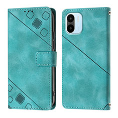 Funda de Cuero Cartera con Soporte Carcasa YB1 para Xiaomi Poco C50 Verde