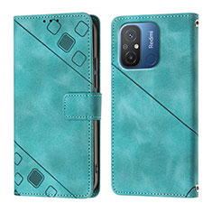 Funda de Cuero Cartera con Soporte Carcasa YB1 para Xiaomi Redmi 11A 4G Verde