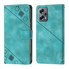 Funda de Cuero Cartera con Soporte Carcasa YB1 para Xiaomi Redmi K50i 5G Verde