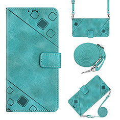 Funda de Cuero Cartera con Soporte Carcasa YB2 para Nokia C200 Verde