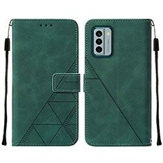 Funda de Cuero Cartera con Soporte Carcasa YB2 para Nokia G22 Verde