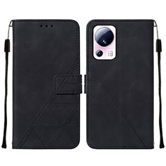 Funda de Cuero Cartera con Soporte Carcasa YB2 para Xiaomi Civi 2 5G Negro