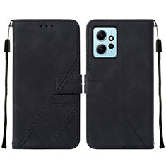 Funda de Cuero Cartera con Soporte Carcasa YB2 para Xiaomi Redmi Note 12 4G Negro