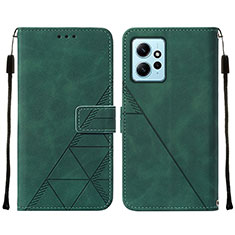 Funda de Cuero Cartera con Soporte Carcasa YB2 para Xiaomi Redmi Note 12 4G Verde