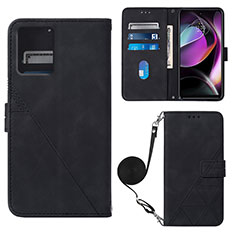 Funda de Cuero Cartera con Soporte Carcasa YB3 para Motorola Moto G 5G (2023) Negro