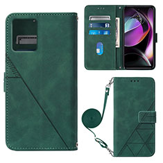 Funda de Cuero Cartera con Soporte Carcasa YB3 para Motorola Moto G 5G (2023) Verde