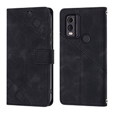 Funda de Cuero Cartera con Soporte Carcasa YB3 para Nokia C22 Negro