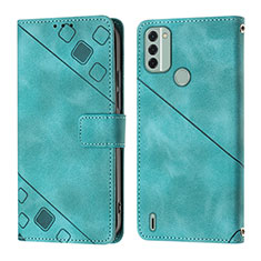 Funda de Cuero Cartera con Soporte Carcasa YB3 para Nokia C31 Verde