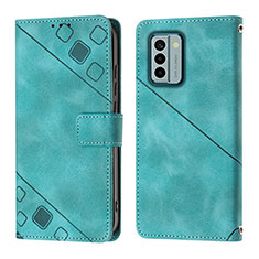 Funda de Cuero Cartera con Soporte Carcasa YB3 para Nokia G22 Verde