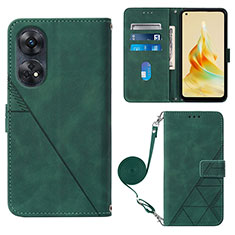 Funda de Cuero Cartera con Soporte Carcasa YB3 para Oppo Reno8 T 4G Verde