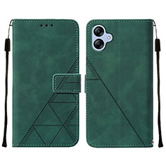 Funda de Cuero Cartera con Soporte Carcasa YB3 para Samsung Galaxy M04 Verde