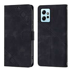 Funda de Cuero Cartera con Soporte Carcasa YB3 para Xiaomi Redmi Note 12 4G Negro