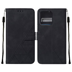 Funda de Cuero Cartera con Soporte Carcasa YB4 para Motorola Moto Edge 40 Pro 5G Negro