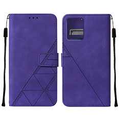 Funda de Cuero Cartera con Soporte Carcasa YB4 para Motorola Moto G 5G (2023) Morado