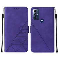 Funda de Cuero Cartera con Soporte Carcasa YB4 para Motorola Moto G Play (2023) Morado