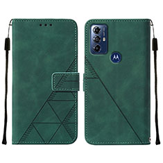 Funda de Cuero Cartera con Soporte Carcasa YB4 para Motorola Moto G Play (2023) Verde