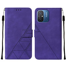 Funda de Cuero Cartera con Soporte Carcasa YB4 para Xiaomi Redmi 12C 4G Morado